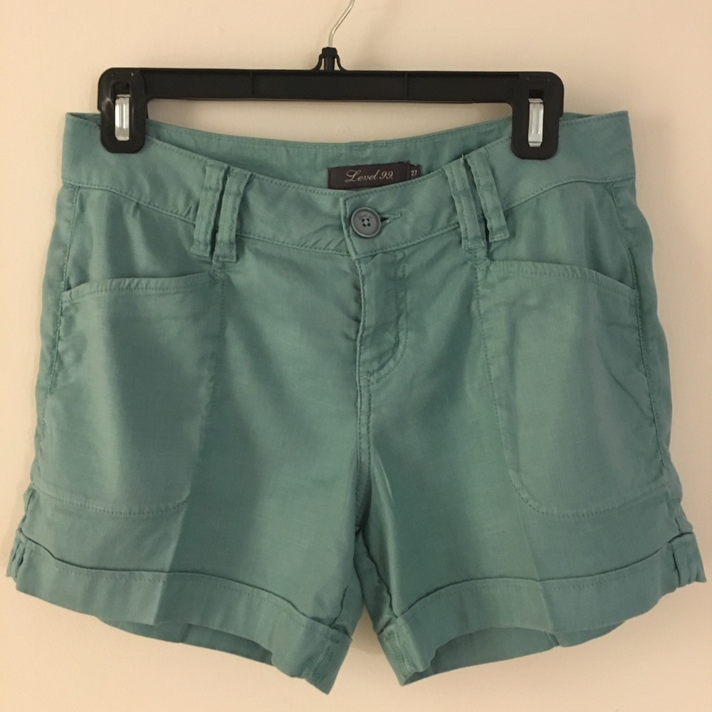 Anthropologie Apple Green Shorts